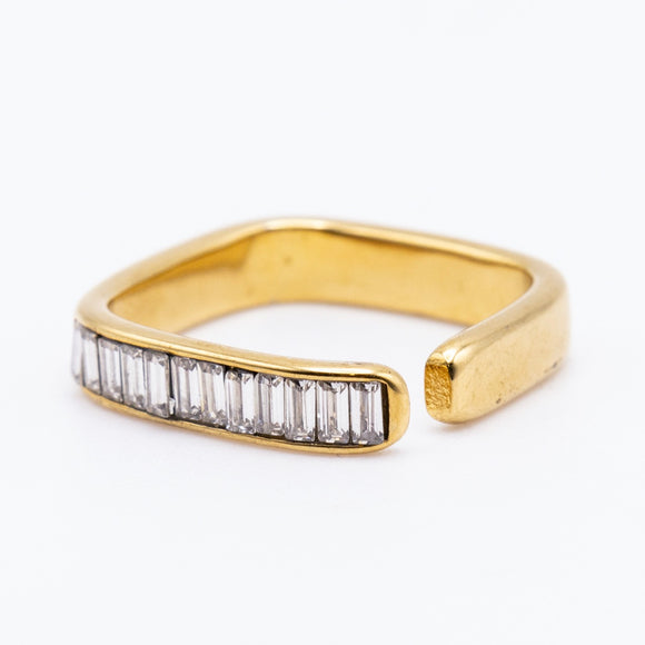 Anillo Blanco Baguette