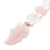 Collar Hoja cuarzo