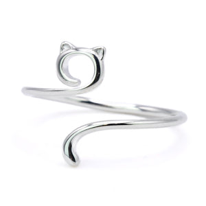 Anillo Gato Plata 01