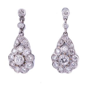 Pendientes Largos de Roseta - Magado Joyas & Antiques